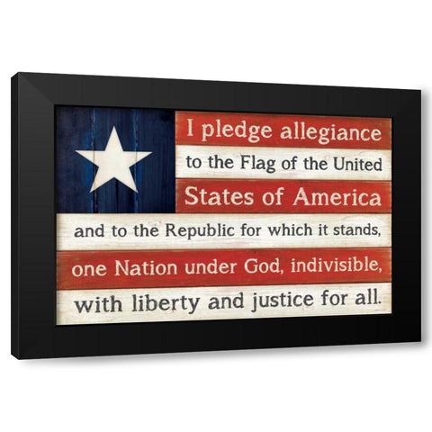 Pledge Black Modern Wood Framed Art Print with Double Matting by Marrott, Stephanie