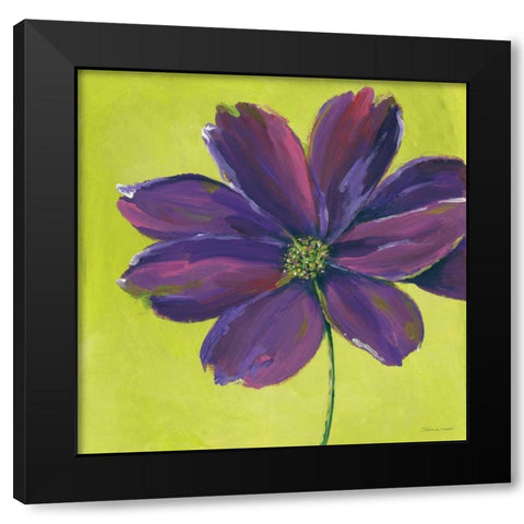 Purple Blooming III Black Modern Wood Framed Art Print by Marrott, Stephanie