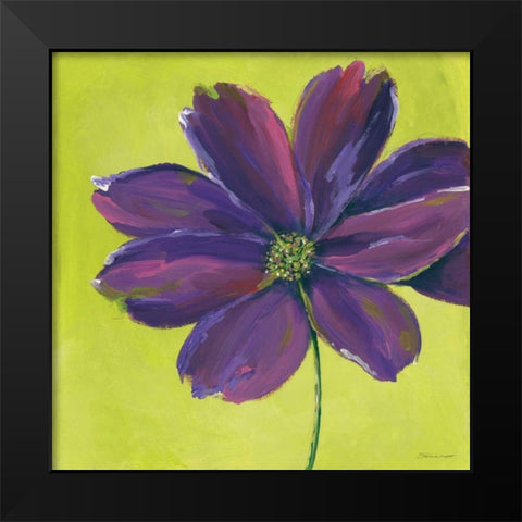 Purple Blooming III Black Modern Wood Framed Art Print by Marrott, Stephanie