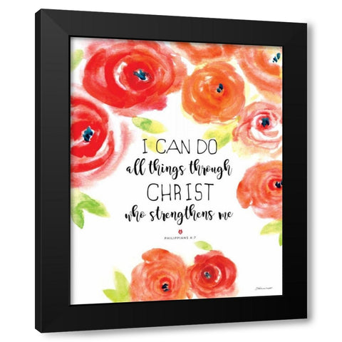 I Can Do Black Modern Wood Framed Art Print with Double Matting by Marrott, Stephanie