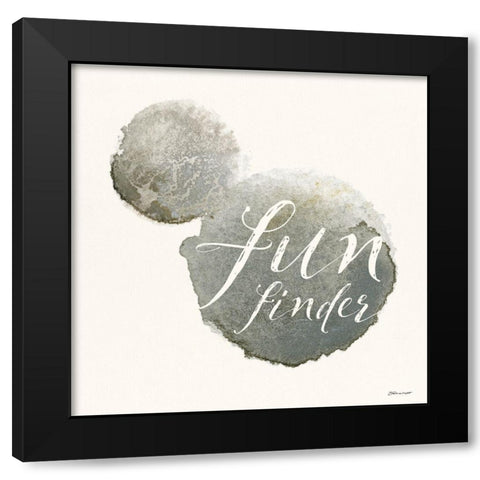 Fun Finder Black Modern Wood Framed Art Print with Double Matting by Marrott, Stephanie