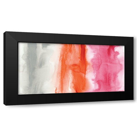 Tri-Color Washes Black Modern Wood Framed Art Print with Double Matting by Marrott, Stephanie