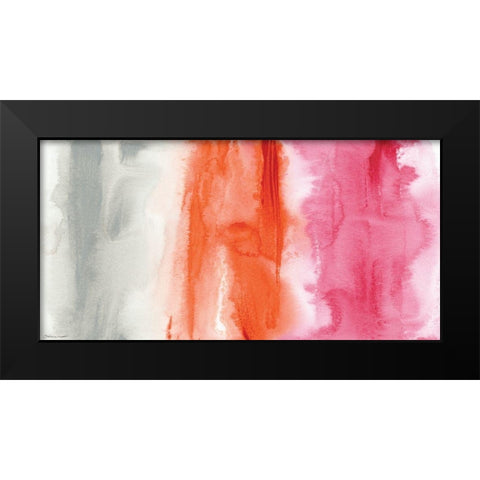 Tri-Color Washes Black Modern Wood Framed Art Print by Marrott, Stephanie