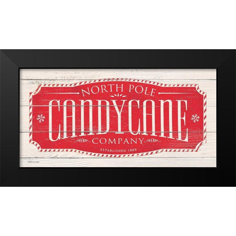Candy Cane Co. Black Modern Wood Framed Art Print by Marrott, Stephanie
