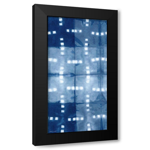 Indigo Panel II Black Modern Wood Framed Art Print by Marrott, Stephanie