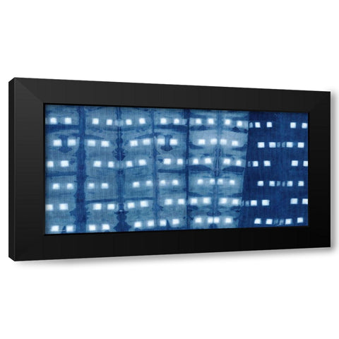 Indigo Panel II Black Modern Wood Framed Art Print by Marrott, Stephanie