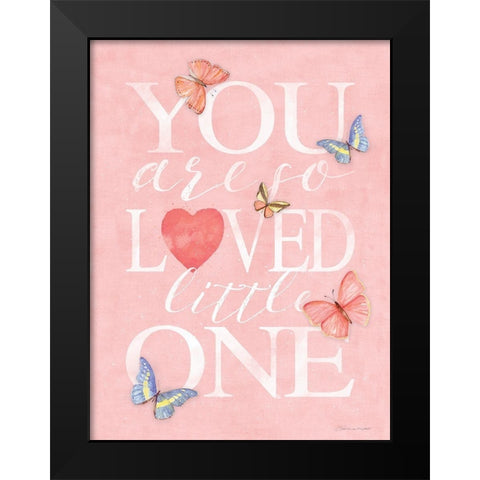 Little One Black Modern Wood Framed Art Print by Marrott, Stephanie