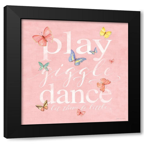 Be Little Black Modern Wood Framed Art Print by Marrott, Stephanie