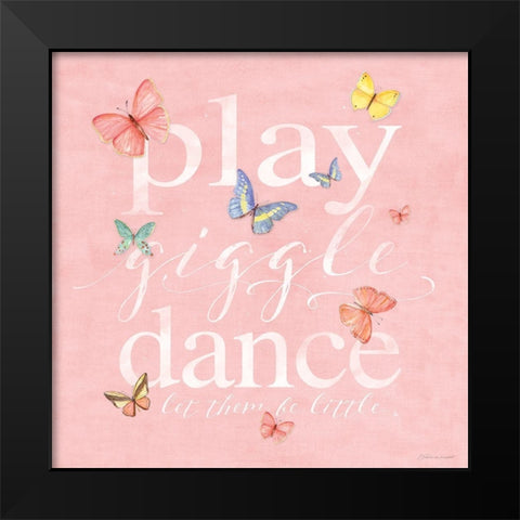 Be Little Black Modern Wood Framed Art Print by Marrott, Stephanie