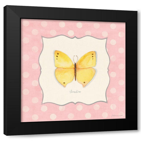 Sunshine Black Modern Wood Framed Art Print by Marrott, Stephanie