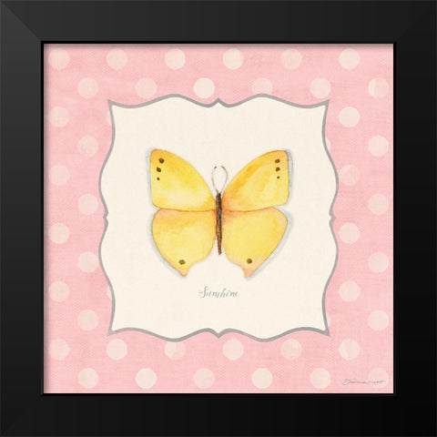 Sunshine Black Modern Wood Framed Art Print by Marrott, Stephanie