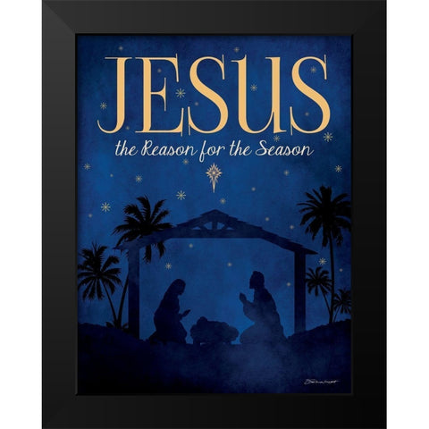 The Reason Black Modern Wood Framed Art Print by Marrott, Stephanie