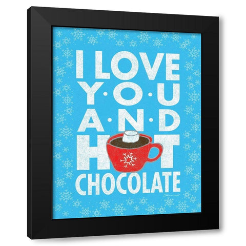 Chocolate Black Modern Wood Framed Art Print with Double Matting by Marrott, Stephanie