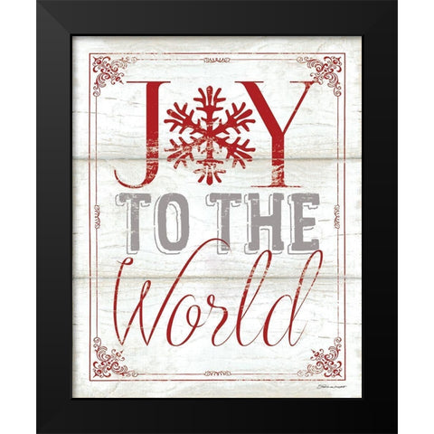 Joy Black Modern Wood Framed Art Print by Marrott, Stephanie