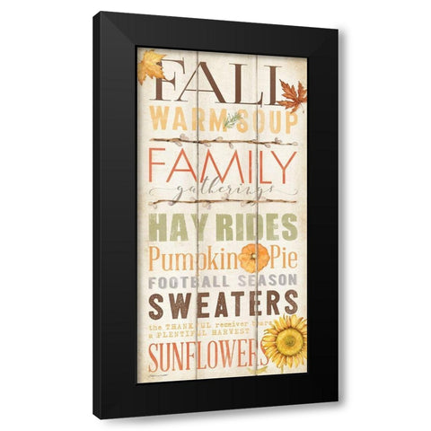 Fall Black Modern Wood Framed Art Print with Double Matting by Marrott, Stephanie