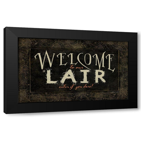 If You Dare Black Modern Wood Framed Art Print by Marrott, Stephanie