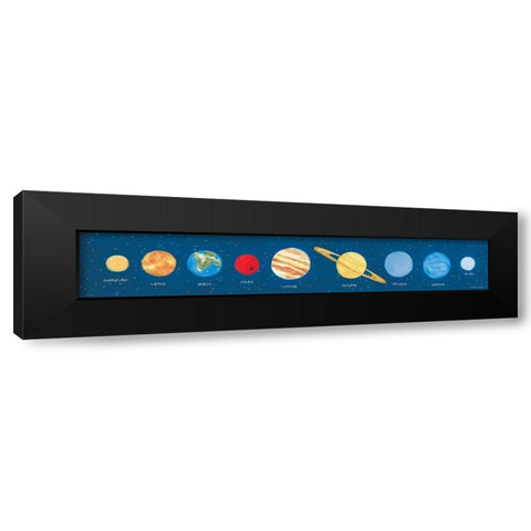 Our Solar System Black Modern Wood Framed Art Print by Marrott, Stephanie
