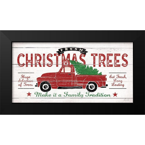 Truck and Tree Black Modern Wood Framed Art Print by Marrott, Stephanie
