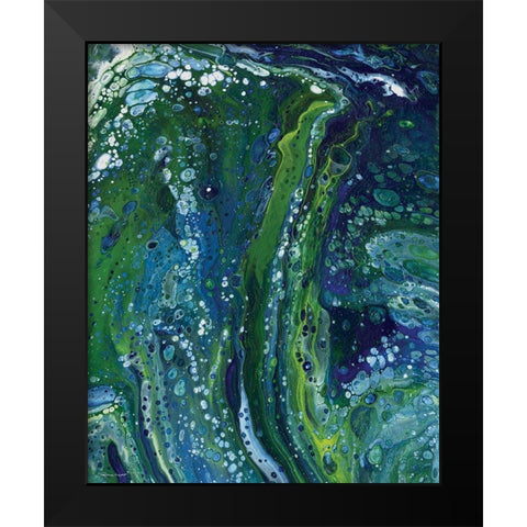 Cool Waters Black Modern Wood Framed Art Print by Marrott, Stephanie