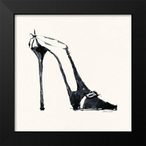 New Shoes I Black Modern Wood Framed Art Print by Marrott, Stephanie
