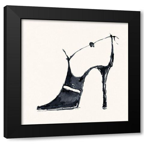 New Shoes III Black Modern Wood Framed Art Print with Double Matting by Marrott, Stephanie