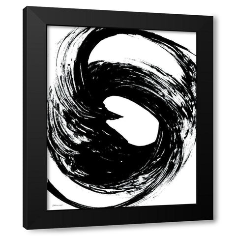 Around Black Modern Wood Framed Art Print by Marrott, Stephanie