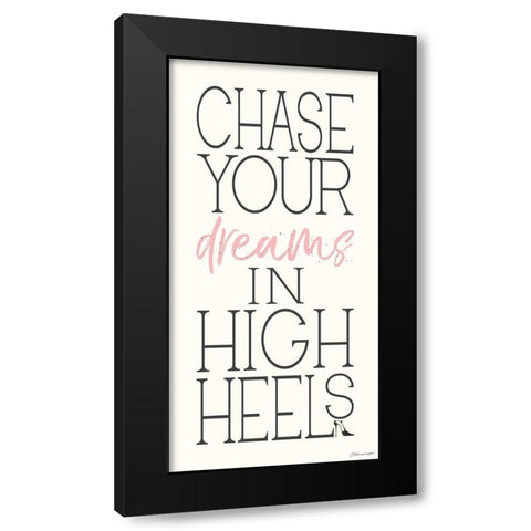 Chase Your Dreams Black Modern Wood Framed Art Print by Marrott, Stephanie