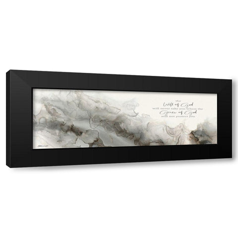 The Will Of God Black Modern Wood Framed Art Print by Marrott, Stephanie