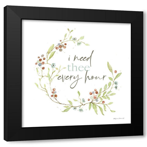 I Need Thee Black Modern Wood Framed Art Print by Marrott, Stephanie