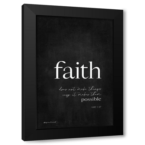 Faith Black Modern Wood Framed Art Print by Marrott, Stephanie