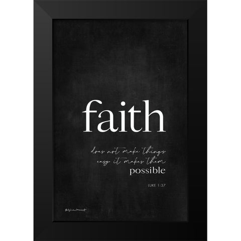 Faith Black Modern Wood Framed Art Print by Marrott, Stephanie