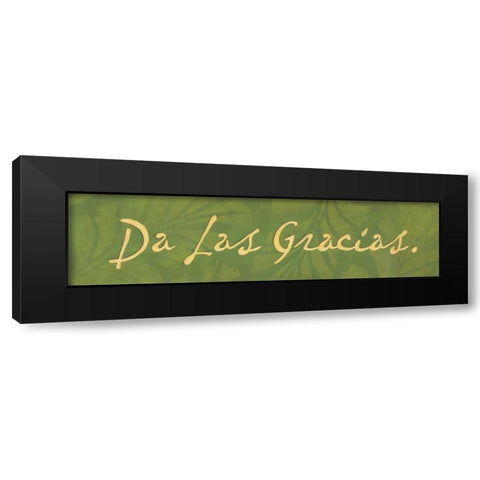 Da las Gracias Black Modern Wood Framed Art Print by Marrott, Stephanie