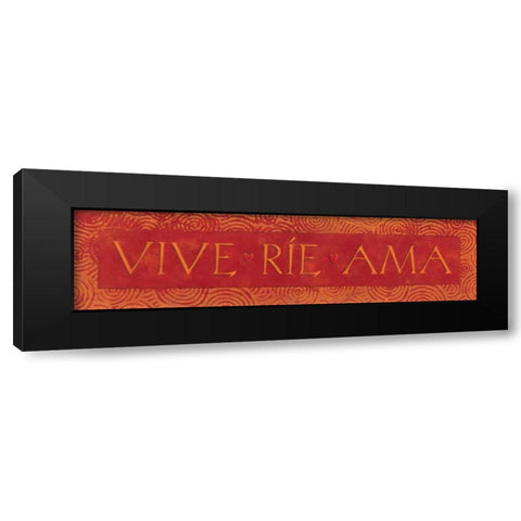 Vive Rie Ama Black Modern Wood Framed Art Print by Marrott, Stephanie