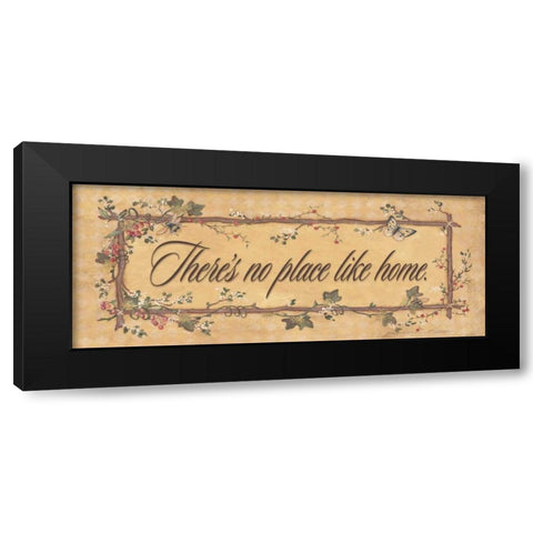 Theres No Place Like Home Black Modern Wood Framed Art Print by Marrott, Stephanie