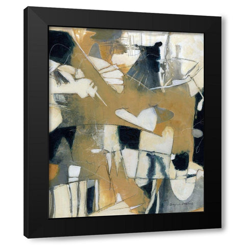 Dance II Black Modern Wood Framed Art Print with Double Matting by Marrott, Stephanie