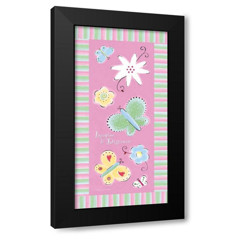 Imagine and Discover Black Modern Wood Framed Art Print with Double Matting by Marrott, Stephanie