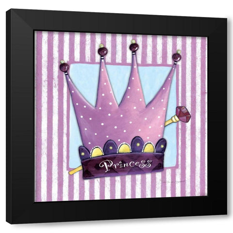 Princess Black Modern Wood Framed Art Print with Double Matting by Marrott, Stephanie