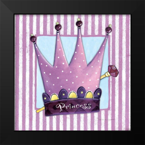 Princess Black Modern Wood Framed Art Print by Marrott, Stephanie