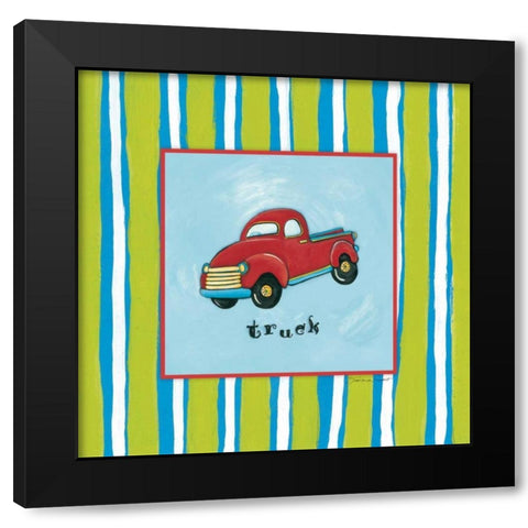Truck Black Modern Wood Framed Art Print with Double Matting by Marrott, Stephanie