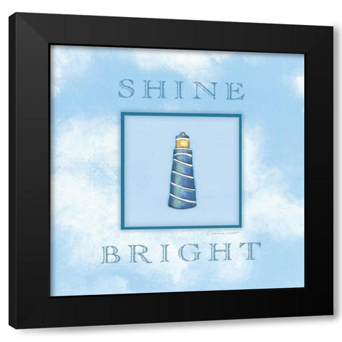 Shine Bright Black Modern Wood Framed Art Print by Marrott, Stephanie
