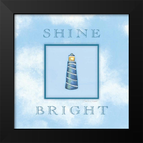 Shine Bright Black Modern Wood Framed Art Print by Marrott, Stephanie