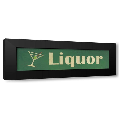 Liquor Black Modern Wood Framed Art Print with Double Matting by Marrott, Stephanie