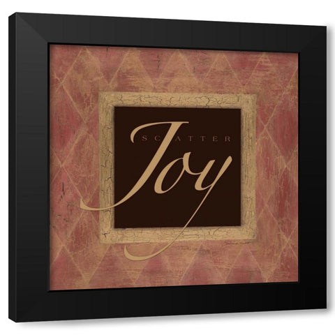 Scatter Joy Black Modern Wood Framed Art Print by Marrott, Stephanie