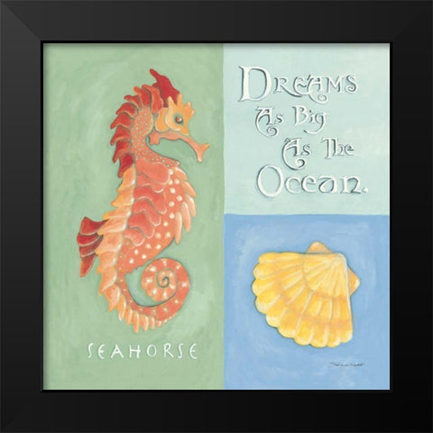 Dreams as Big as the Ocean Black Modern Wood Framed Art Print by Marrott, Stephanie