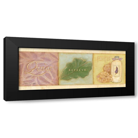Quiet Refresh Pamper Black Modern Wood Framed Art Print with Double Matting by Marrott, Stephanie