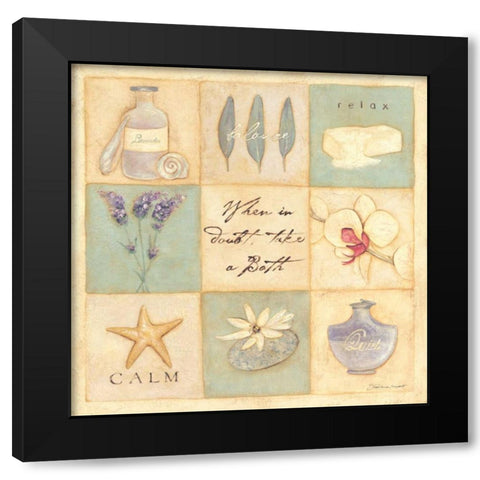 Wen in Doubt Black Modern Wood Framed Art Print with Double Matting by Marrott, Stephanie