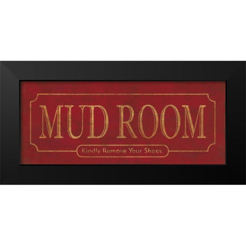Mud Room Black Modern Wood Framed Art Print by Marrott, Stephanie
