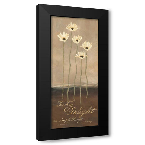 Delight Black Modern Wood Framed Art Print with Double Matting by Marrott, Stephanie