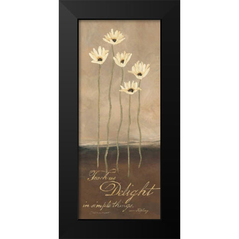 Delight Black Modern Wood Framed Art Print by Marrott, Stephanie
