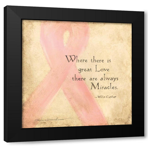 Where There Is Great Love Black Modern Wood Framed Art Print with Double Matting by Marrott, Stephanie